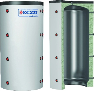 Akumulačná nádoba CORDIVARI CPUOW FIT 300, bez výmenníka vr. izolácie